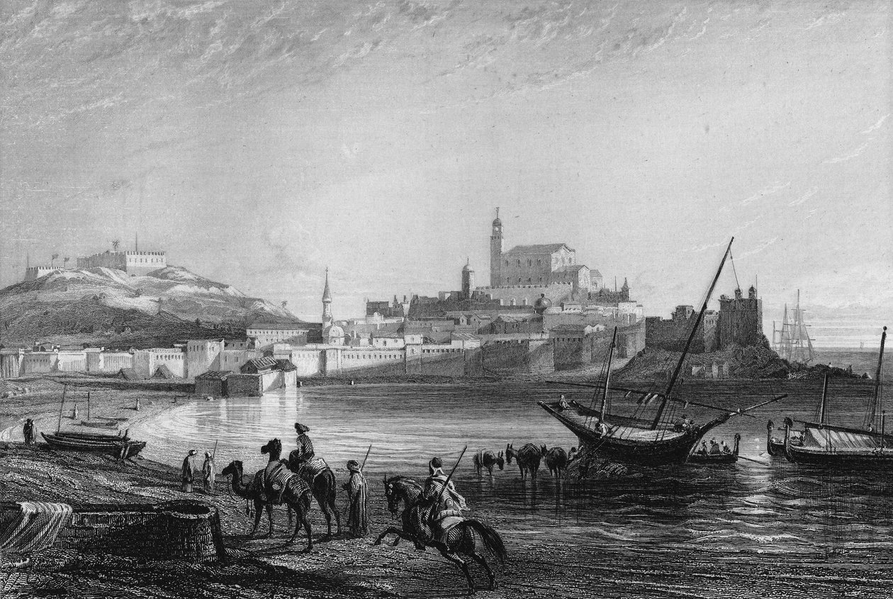 Widok portu Bone koło Algieru w XIX wieku w „L