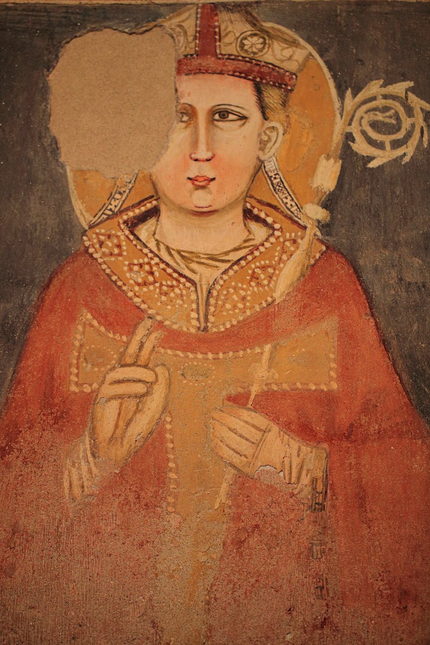 Fresk ścienny w San Zeno Maggiore. Werona autorstwa Unknown artist