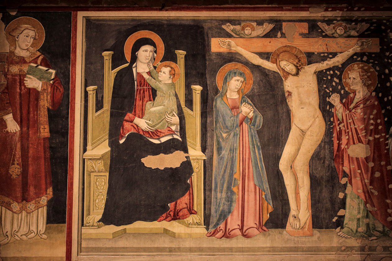 Freski ścienne w San Zeno Maggiore. Werona autorstwa Unknown artist