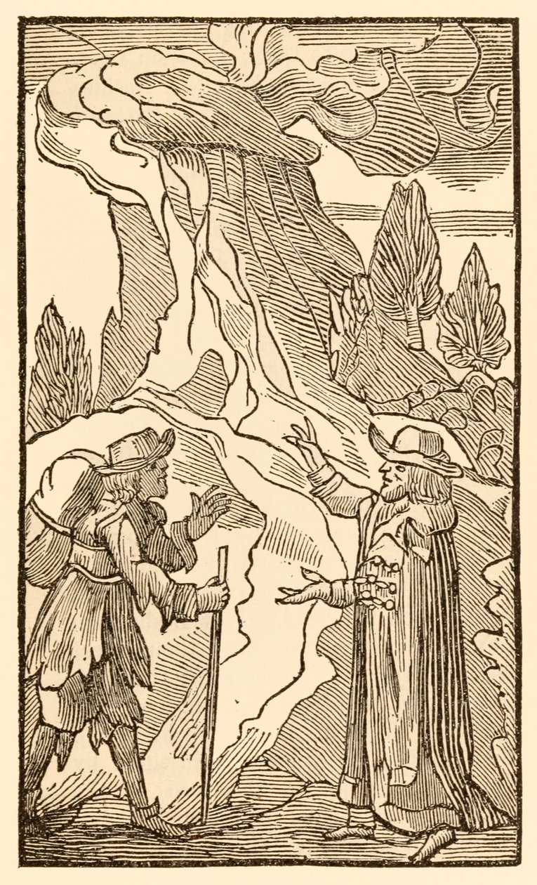 Kiedy chrześcijanie do cielesnego człowieka nadstawiają ucha… z The Pilgrims Progress From This World, To That Co Ma przyjść Johna Bunyana (1628-1688) Pan Worldly Wiseman sugeruje, że Christian może zrzucić swój ciężar w autorstwa Unknown