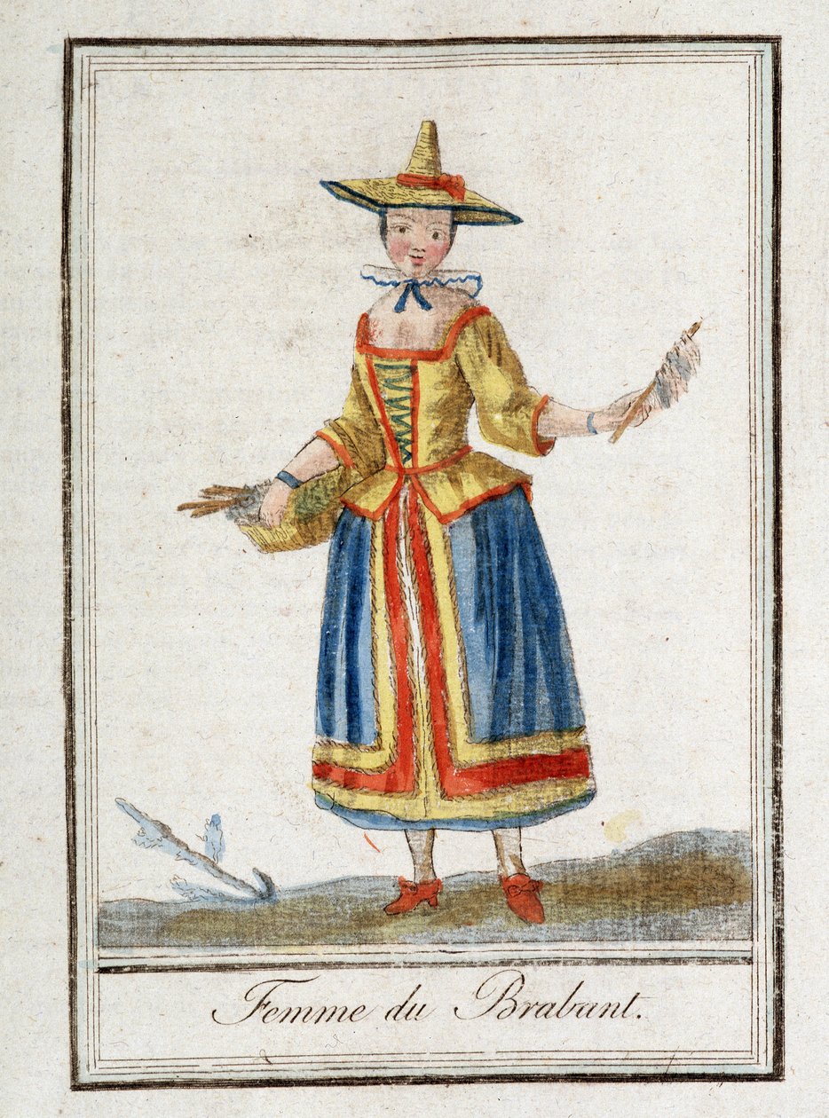 Kobieta z Brabancji (Belgia). autorstwa Unknown artist