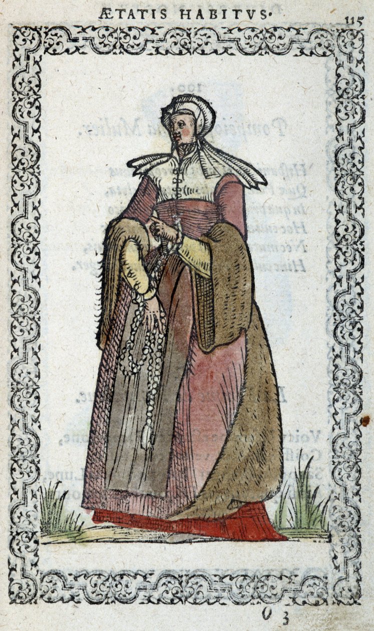 Kobieta picarde - w „”Habits et effigies”” Jeana Sulperiusa autorstwa Unknown artist