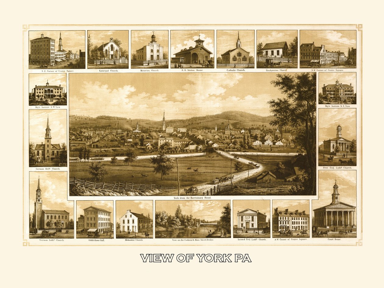 York, Pensylwania autorstwa Unknown Artist