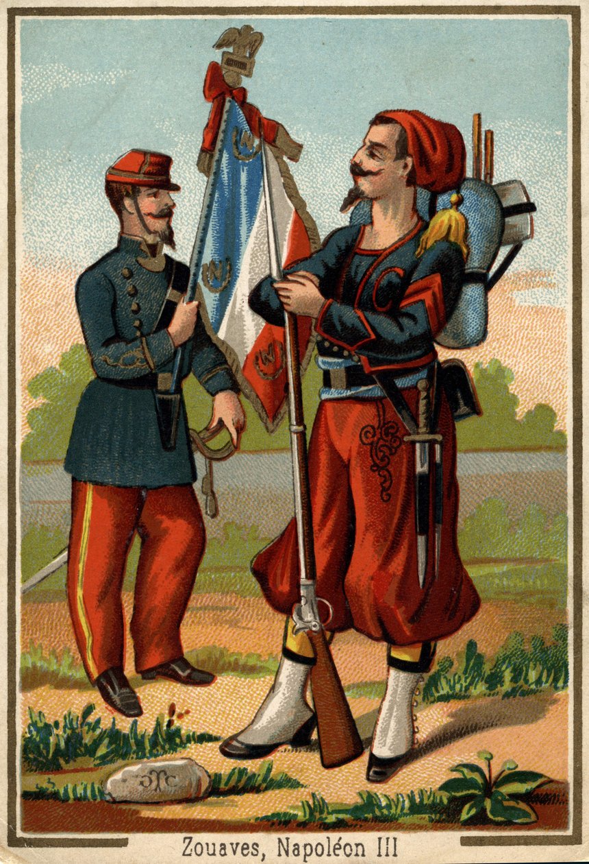 Kostium żuawy z czasów Napoleona III autorstwa Unknown artist