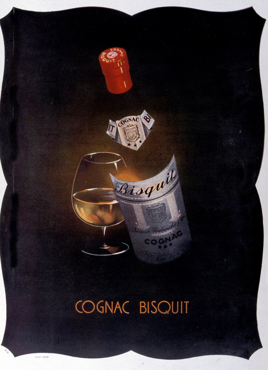plakat reklamowy dla Cognac Bisquit. 1932. autorstwa Unknown artist
