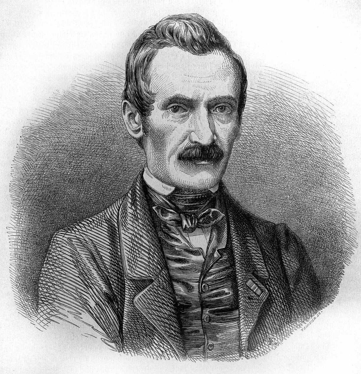 portret Alexandre Calame.Szwajcarskiego malarza i grawera (Vevey autorstwa Unknown artist