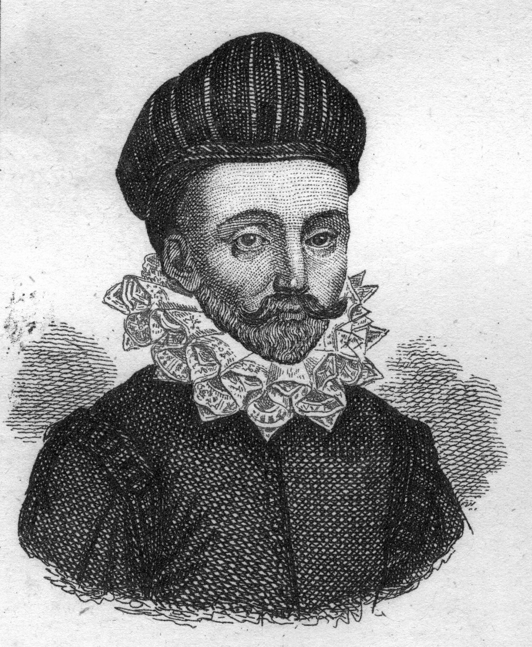 portret François GAUCHERA, dit Scevole de SAINT MARTHE. Francuski pisarz XVI wieku. Grawerowanie z 1835 roku. autorstwa Unknown artist