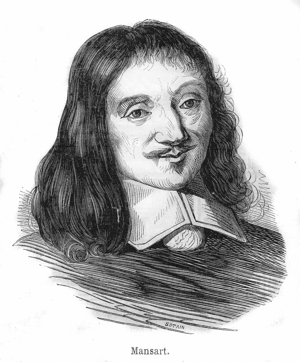 portret François Mansarta (1598-1666), francuskiego architekta. autorstwa Unknown artist