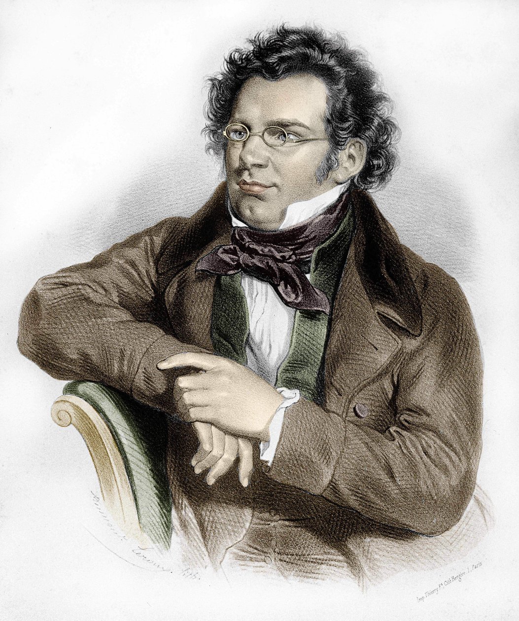 portret Franza Schuberta (1797-1828), austriackiego kompozytora. autorstwa Unknown artist
