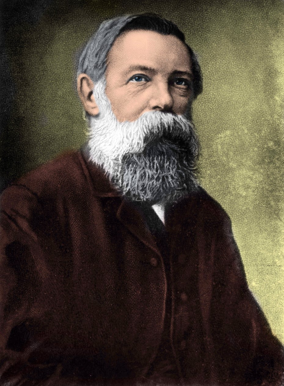 portret Fryderyka Engelsa (1820-1895), niemieckiego teoretyka socjalistycznego i polityka. autorstwa Unknown artist
