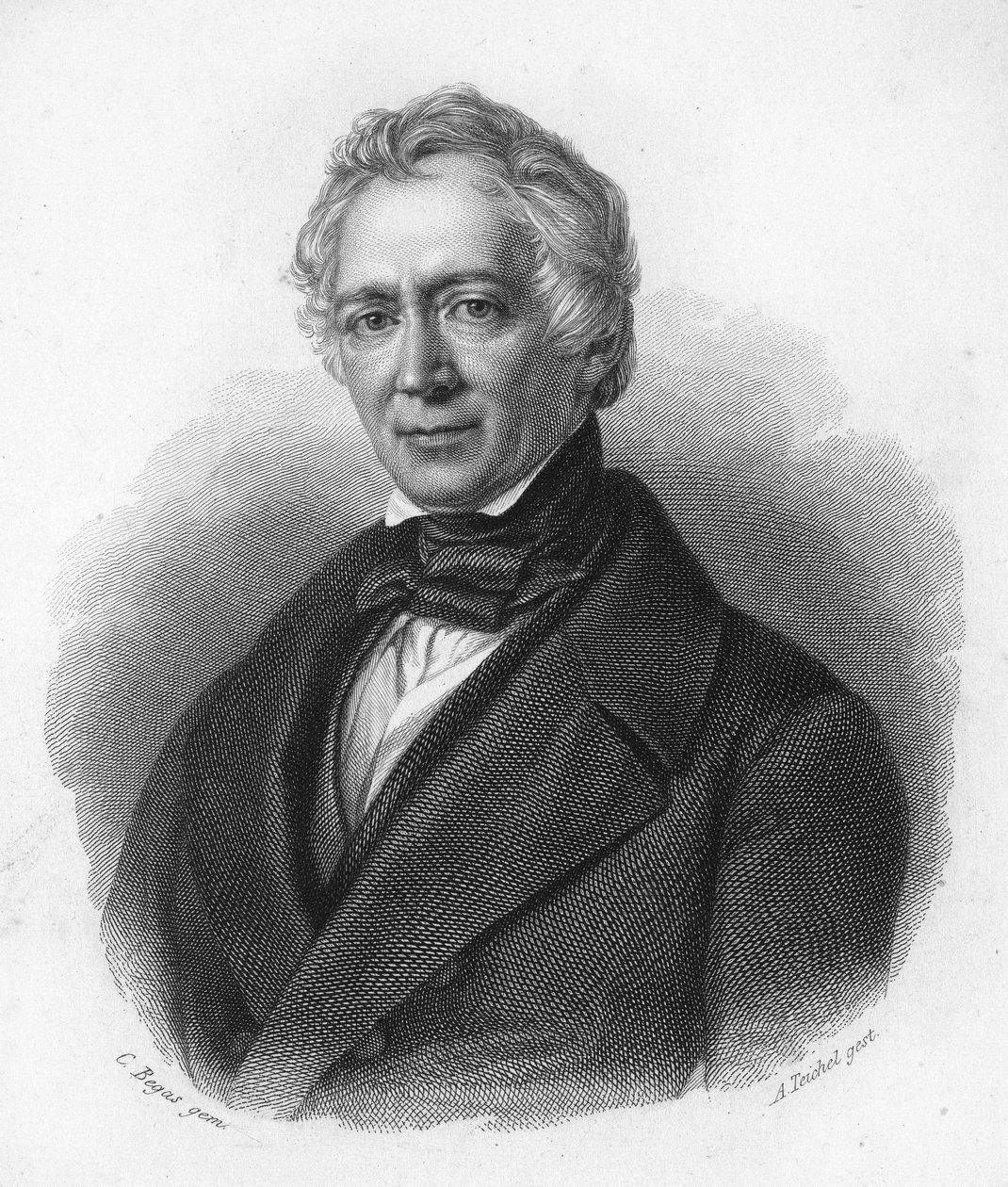 portret Friedricha von Raumera. XIX-wieczny historyk niemiecki. autorstwa Unknown artist