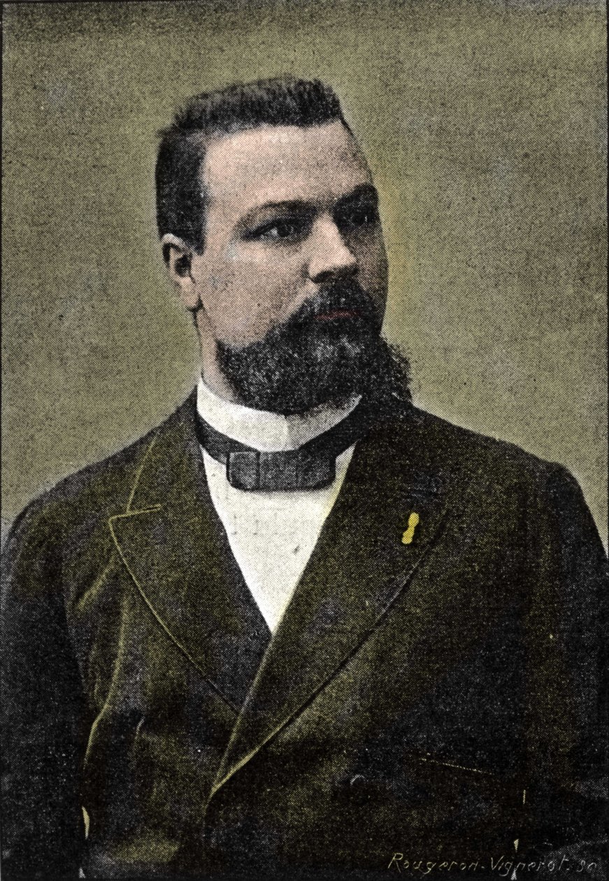 portret Gerarda Encausse, znanego jako papus okultysta, współzałożyciela Zakonu Martynistów (1865-1916). autorstwa Unknown artist