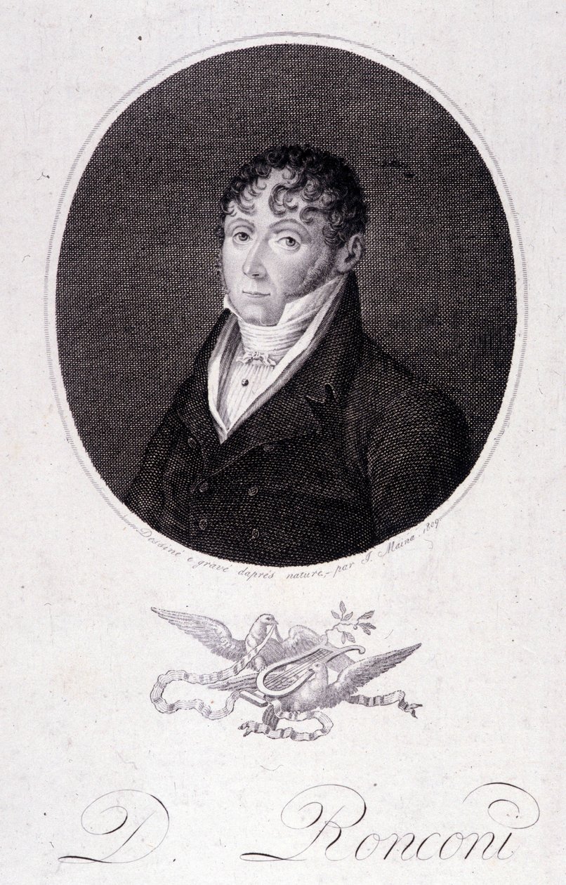portret włoskiego tenora Domenico RONCONI autorstwa Unknown artist