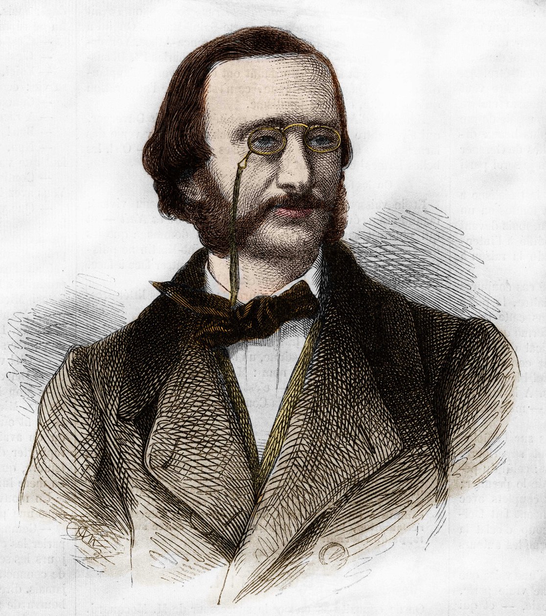 portret Jacquesa Offenbacha (1819-1880), niemieckiego kompozytora, naturalizowanego Francuza. autorstwa Unknown artist