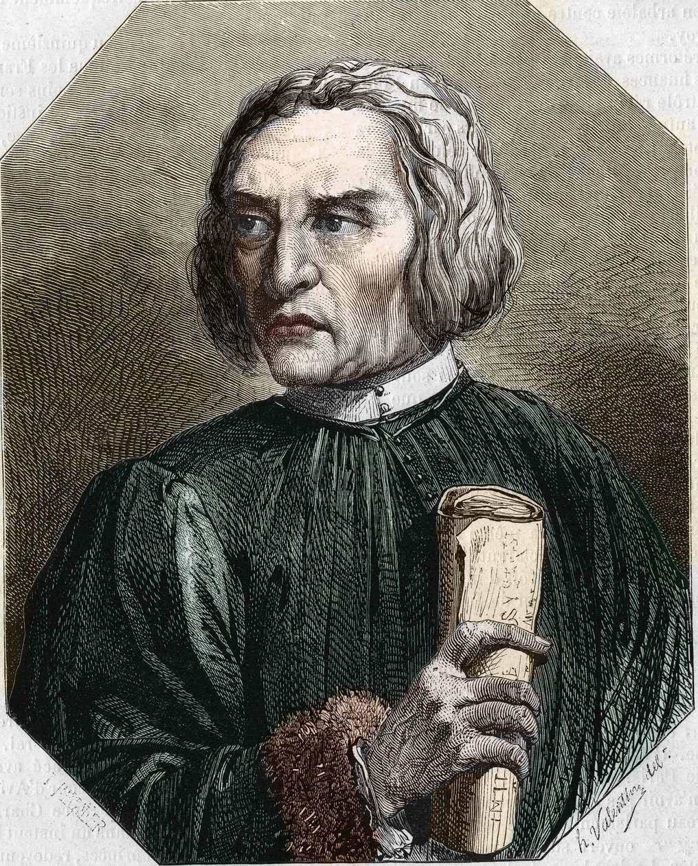 portret Jeana de Gersona. teolog francuski (1363-1429). autorstwa Unknown artist