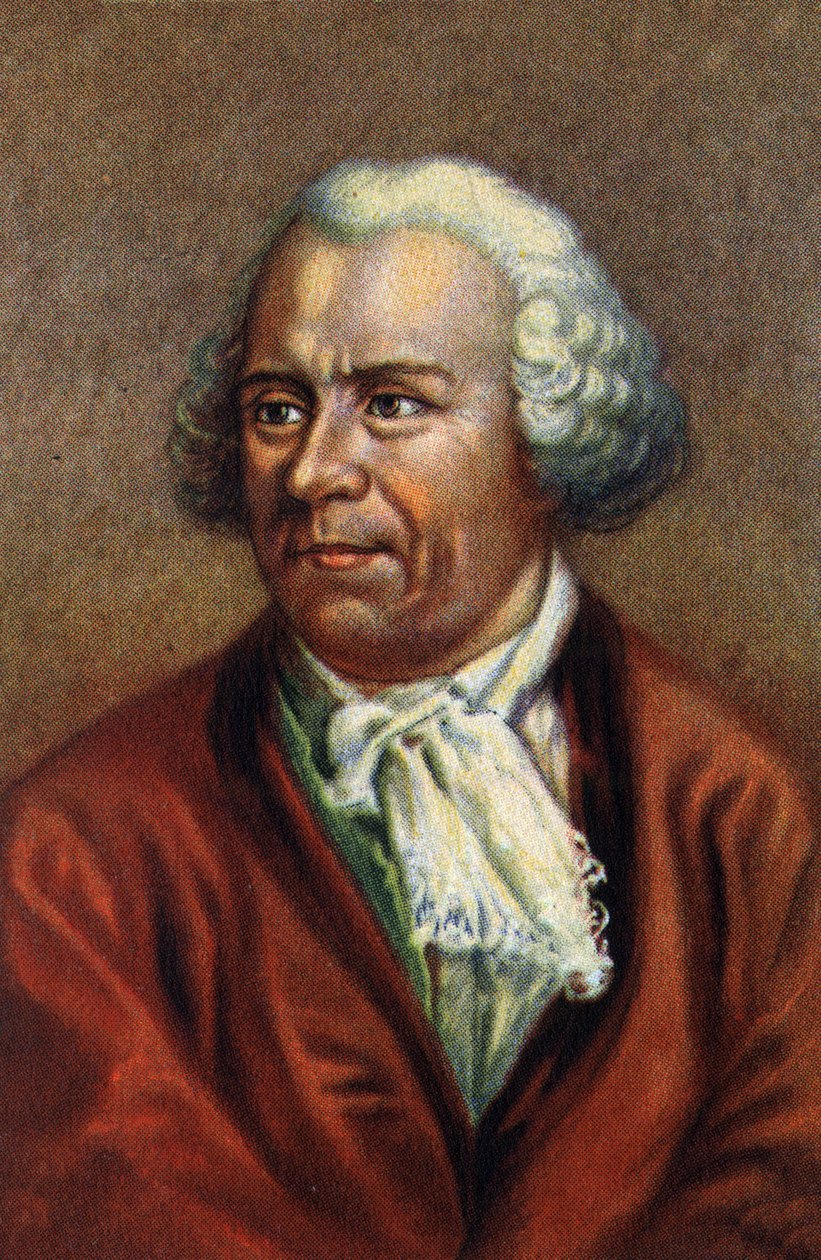portret Leonharda Eulera, szwajcarskiego matematyka. autorstwa Unknown Artist