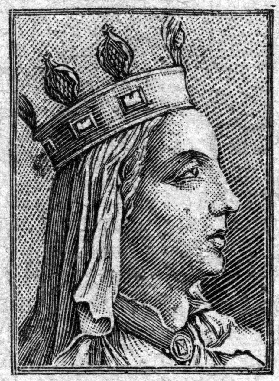 portret Ultrogoty, żony króla Childeberta I zmarłej w 559 roku. autorstwa Unknown artist