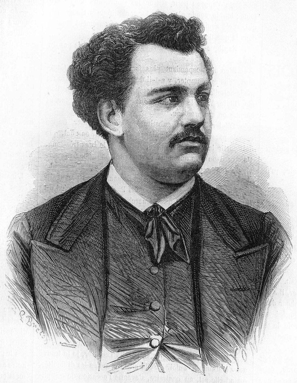 portret Victora Noira (1848-1870), francuskiego dziennikarza. autorstwa Unknown artist