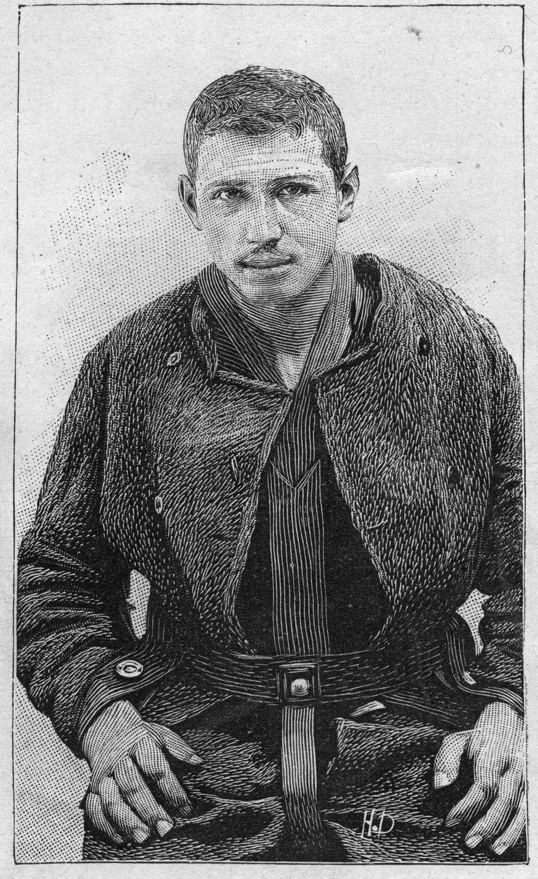 anarchista Caserio Santo zabójca prezydenta Sadi Carnota (1837-1894). autorstwa Unknown artist