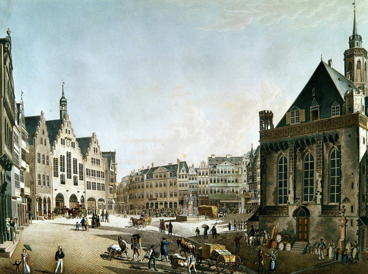 miasto Frankfurt nad Menem na początku XIX wieku. autorstwa Unknown artist