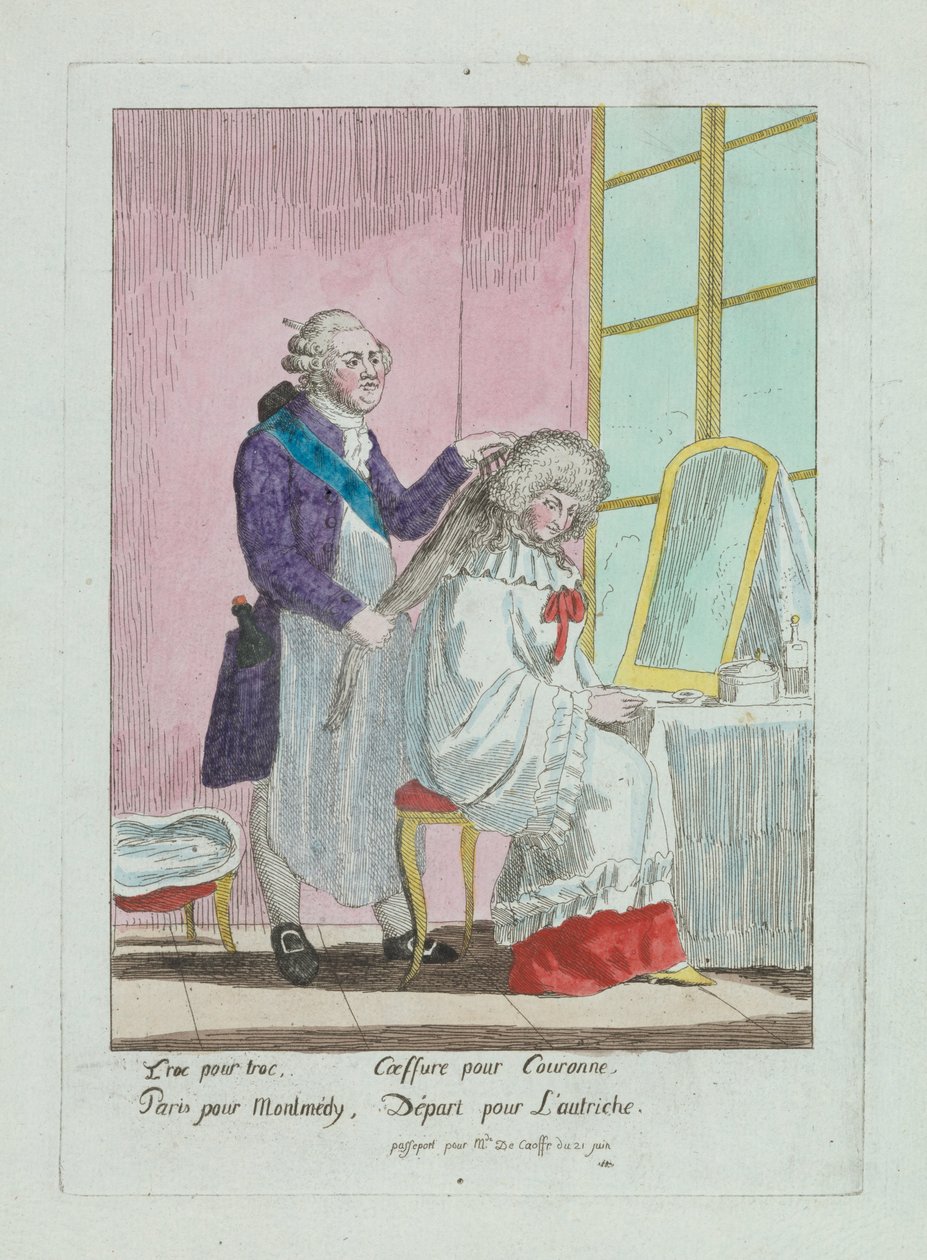 Fryzura Madame de Korff (CBL WEp 0715) autorstwa Unknown artistUnknown artist