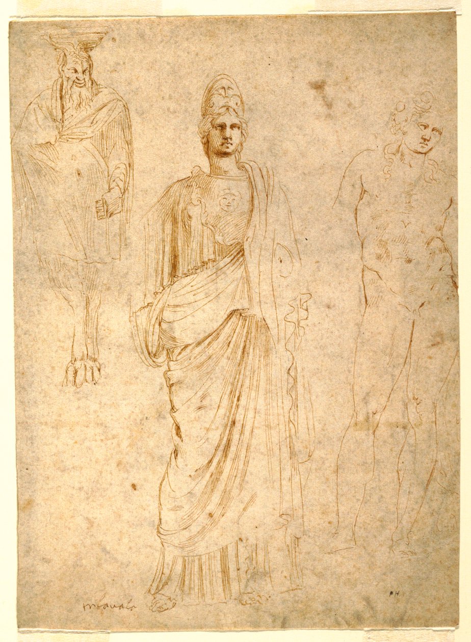 Rysunek, Postacie klasyczne, ok. 1550 r. autorstwa Unknown artistUnknown artist