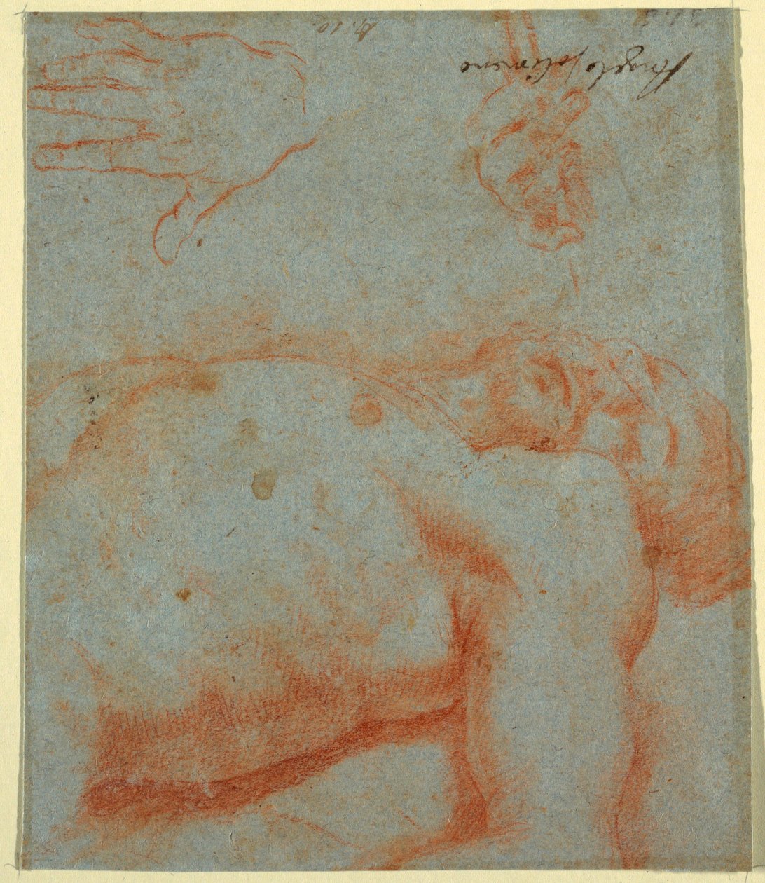 Rysunek, Martwy Chrystus, XVII - początek XVIII wieku autorstwa Unknown artistUnknown artist