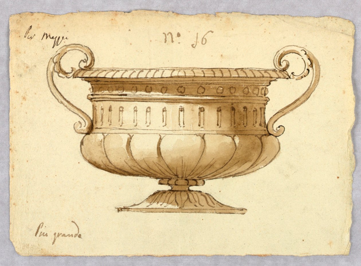 Rysunek, projekt misy, 1780-1820 autorstwa Unknown artistUnknown artist