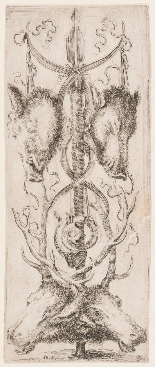 Druk, Ornamenty lub Groteski (Groteskowy ornament), ok. 1653 r. autorstwa Unknown artistUnknown artist
