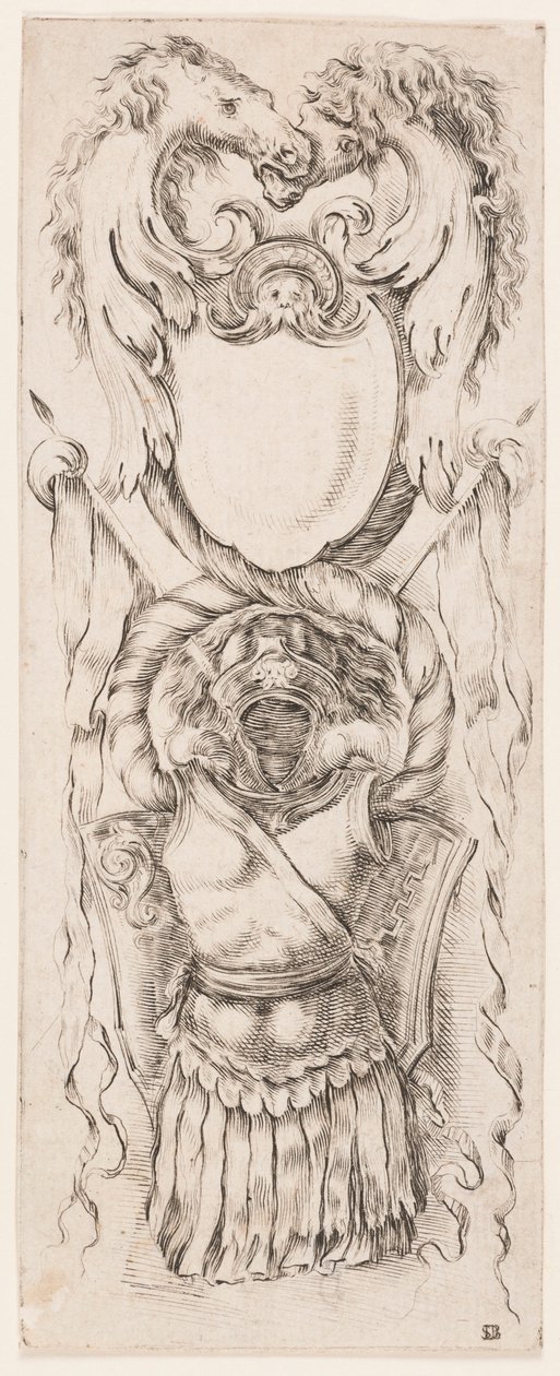 Druk, Ornamenty lub Groteski (Groteskowy ornament), ok. 1653 r. autorstwa Unknown artistUnknown artist