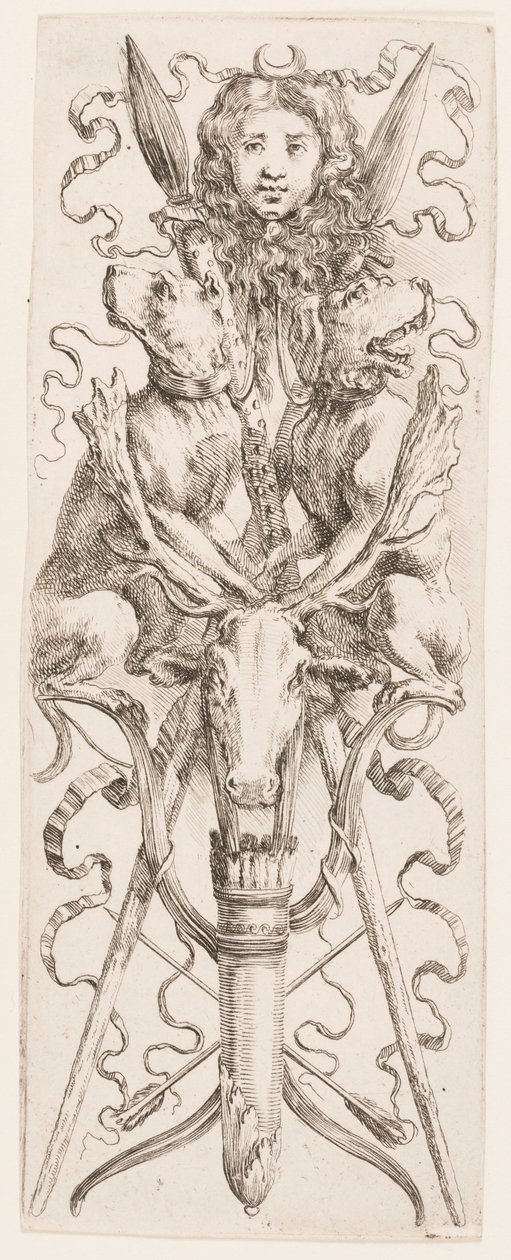 Druk, Ornamenty lub Groteski (Groteskowy ornament), ok. 1653 r. autorstwa Unknown artistUnknown artist