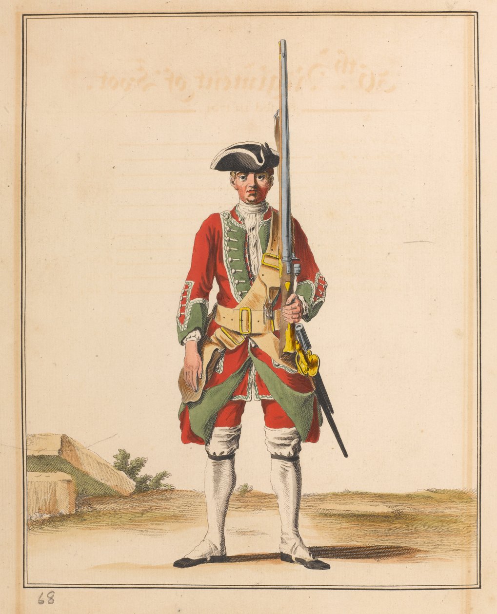 36 Pułk Pieszy, 1742 ok autorstwa Unknown artist