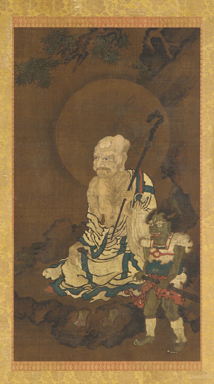 Luohan i demon autorstwa Unknown artist