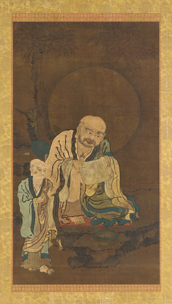 Luohan i opiekun autorstwa Unknown artist