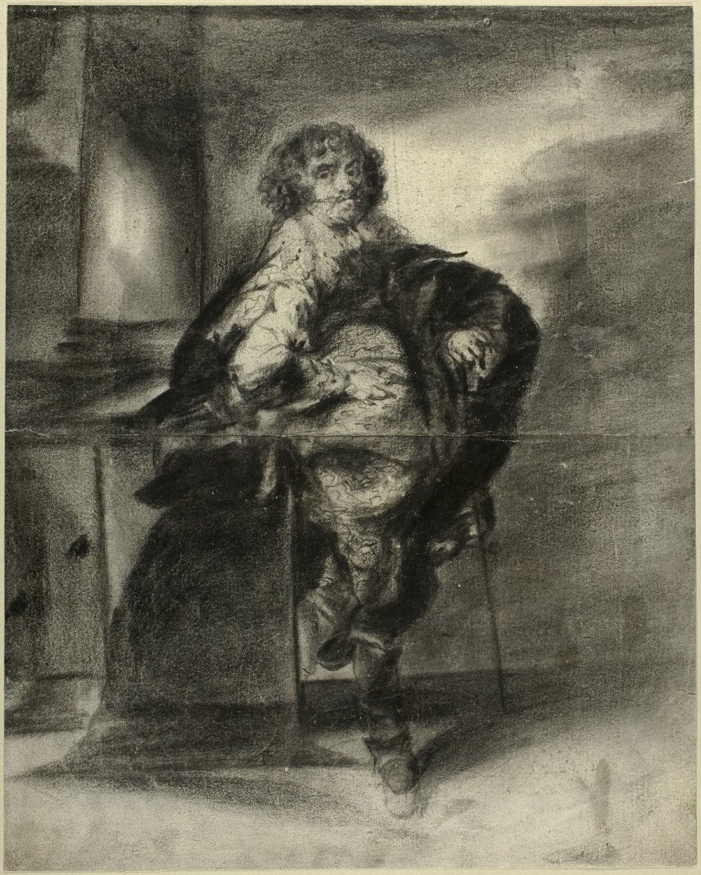 Mężczyzna w kostiumie z XVII wieku autorstwa Unknown artist
