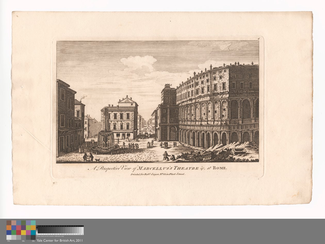 Perspektywiczny widok teatru Marcellusa itp. W Rzymie autorstwa Unknown artist