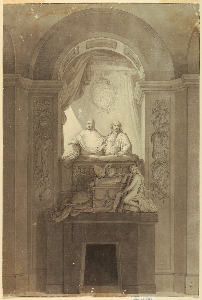 Pomnik nagrobny Henryka kardynała Yorka (1725-1807) i Karola Edwarda Stuarta, „młodego pretendenta” (1720-1788) autorstwa Unknown artist