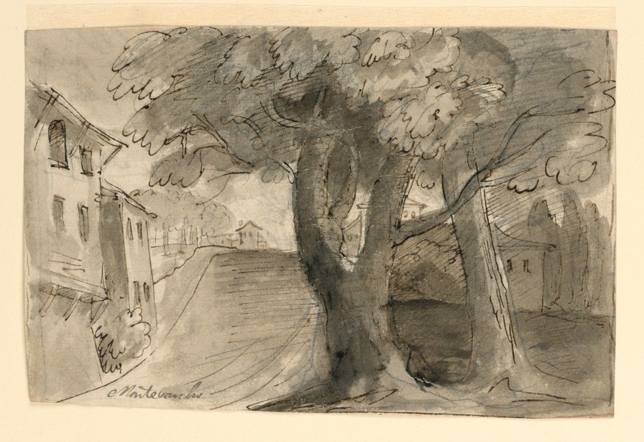 Ulica w Montevarchi, niedaleko Arezzo autorstwa Unknown artist