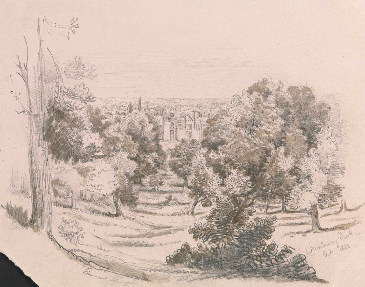 Widok Danbury Park autorstwa Unknown artist