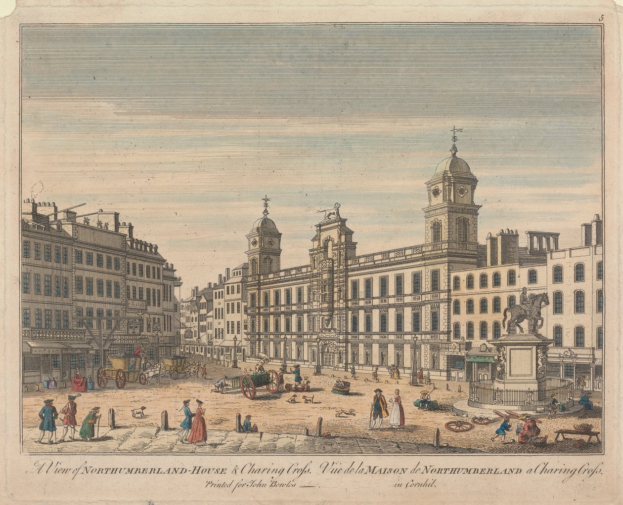 Widok Northumberland House i Charing Cross autorstwa Unknown artist