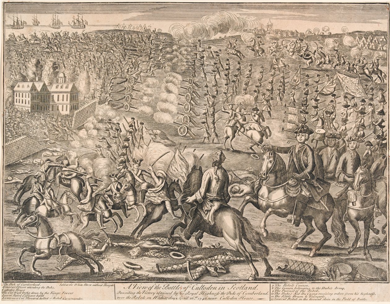 ?Widok bitwy pod Culloden w Szkocji?, 1746 autorstwa Unknown
