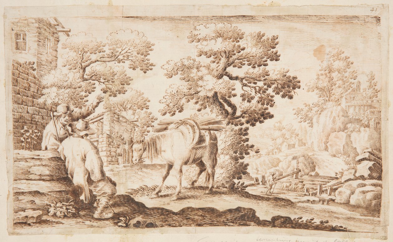 Scena wiejska autorstwa Unknown artist