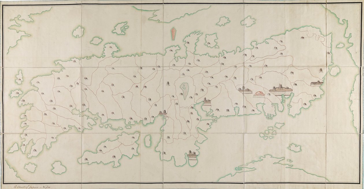 Wykres Japonii lub Nipon [MS] autorstwa Unknown artist