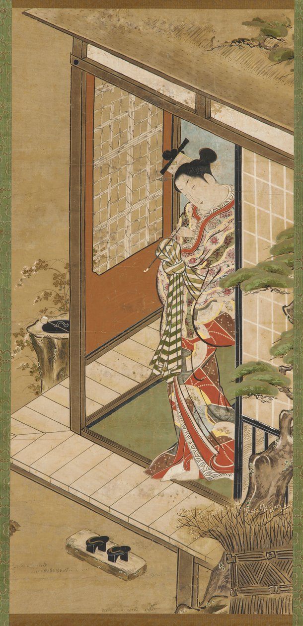 <em>yujo</em> z fajką autorstwa Unknown artist