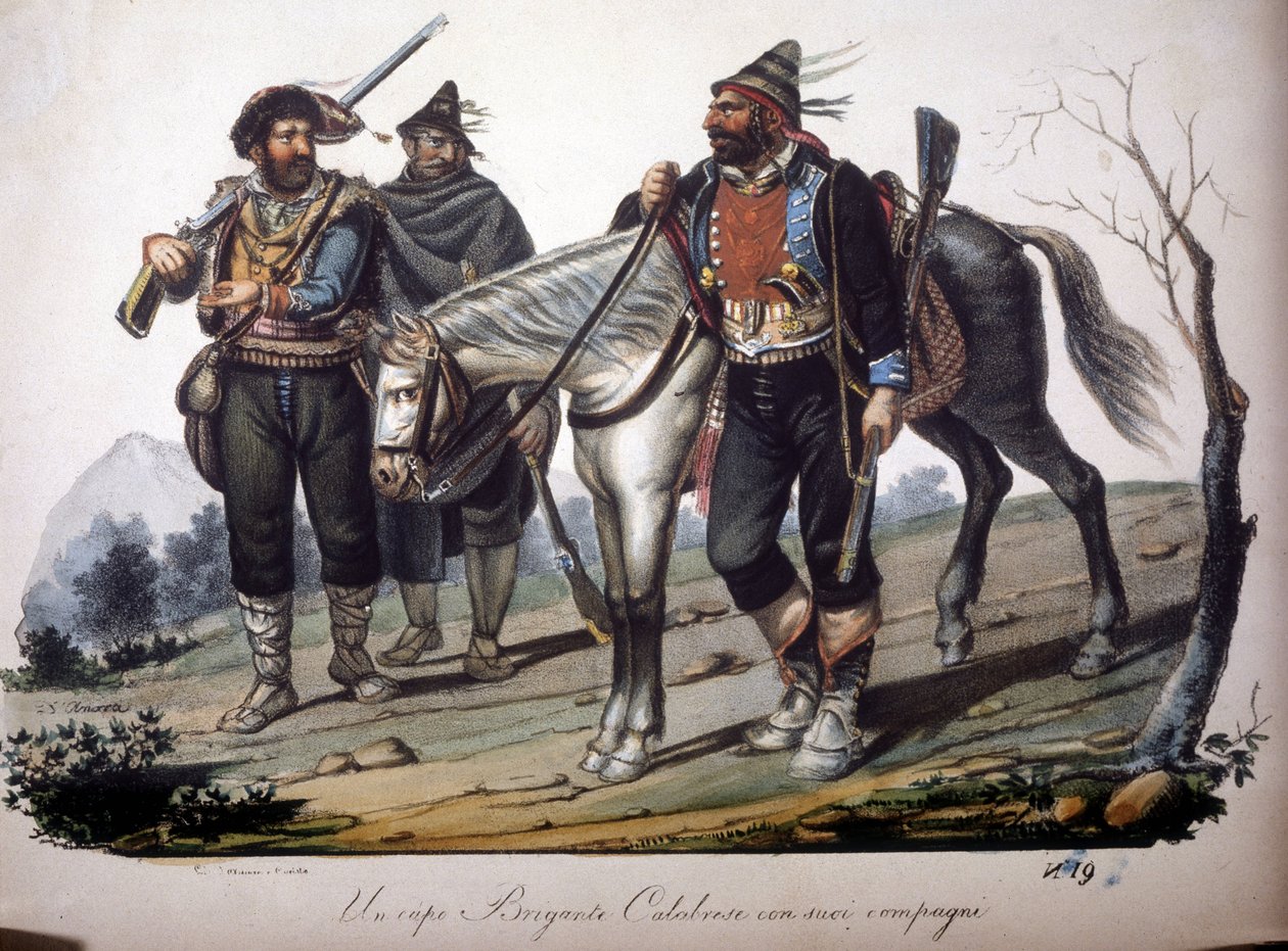 Banda rabusiów z Kalabrii (Włochy). autorstwa Unknown artist