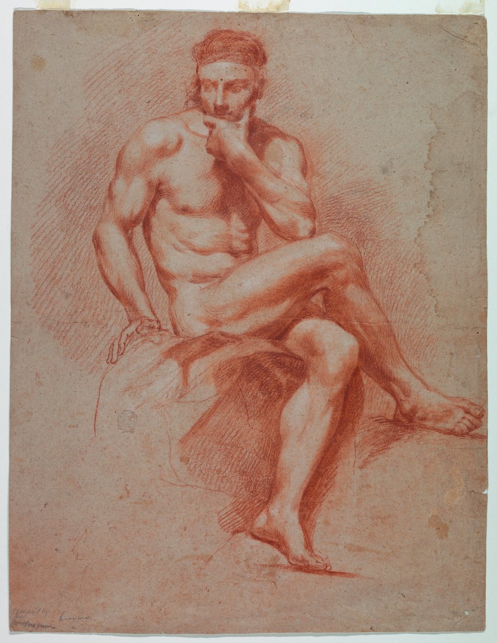 Nagi mężczyzna autorstwa Unknown artist