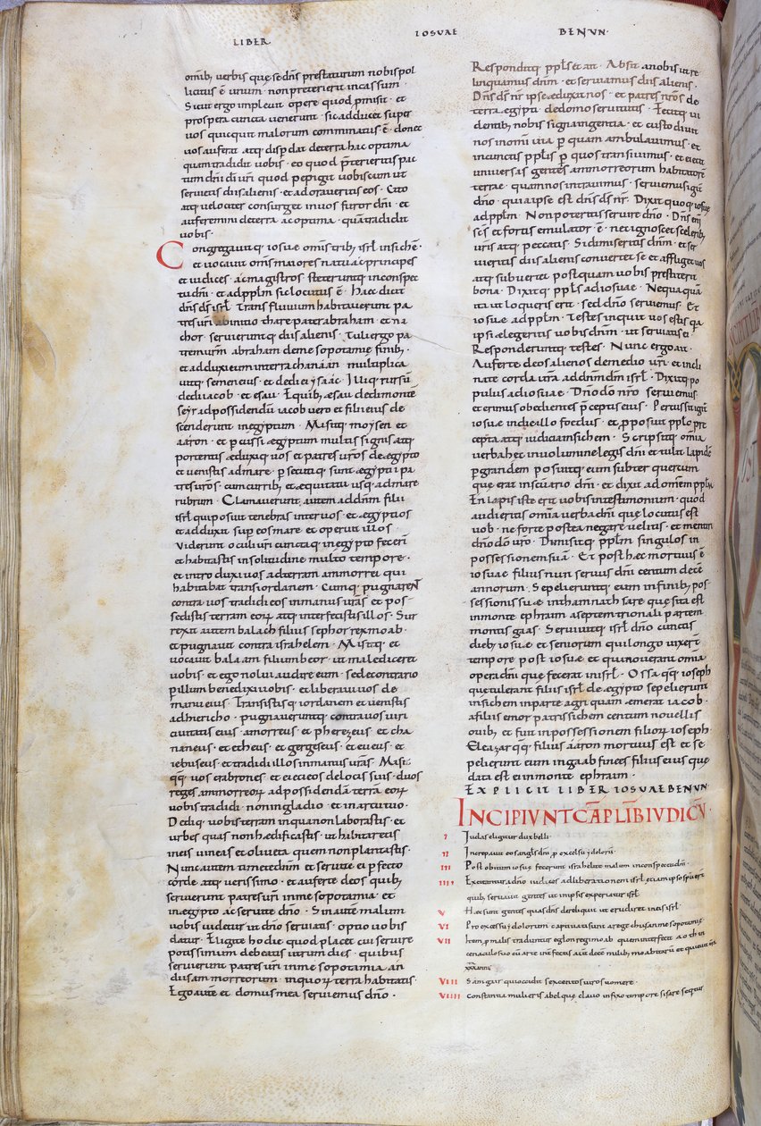 Strona z Biblii z XI wieku autorstwa Unknown artist