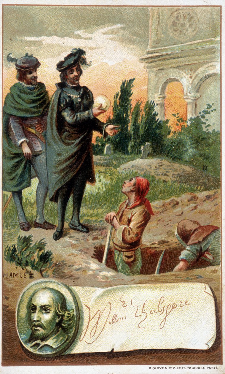Scena z „Hamleta” Williama Szekspira - chromo. koniec XIX wieku autorstwa Unknown artist