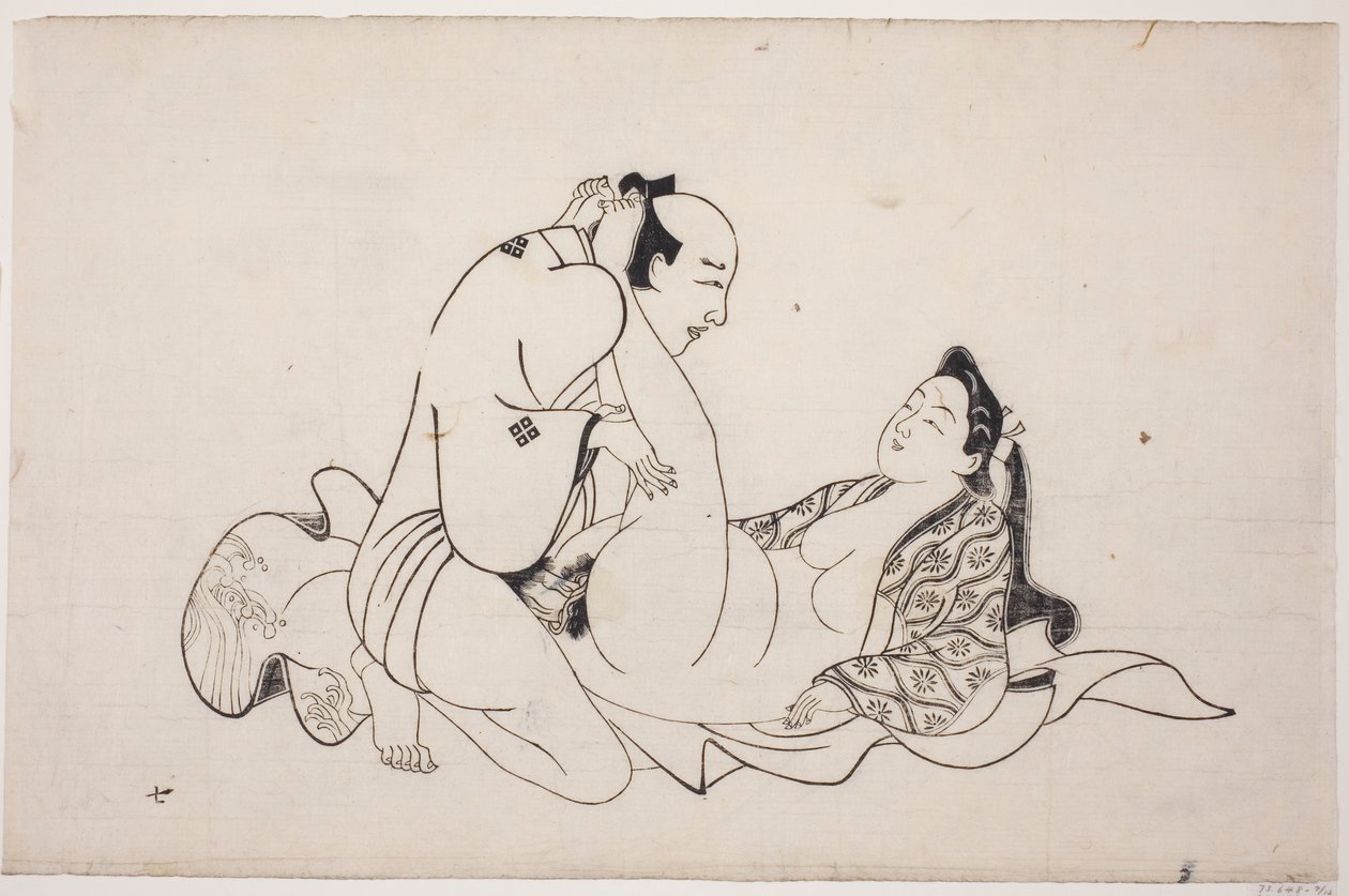 Arkusz z albumu shunga autorstwa Unknown artist