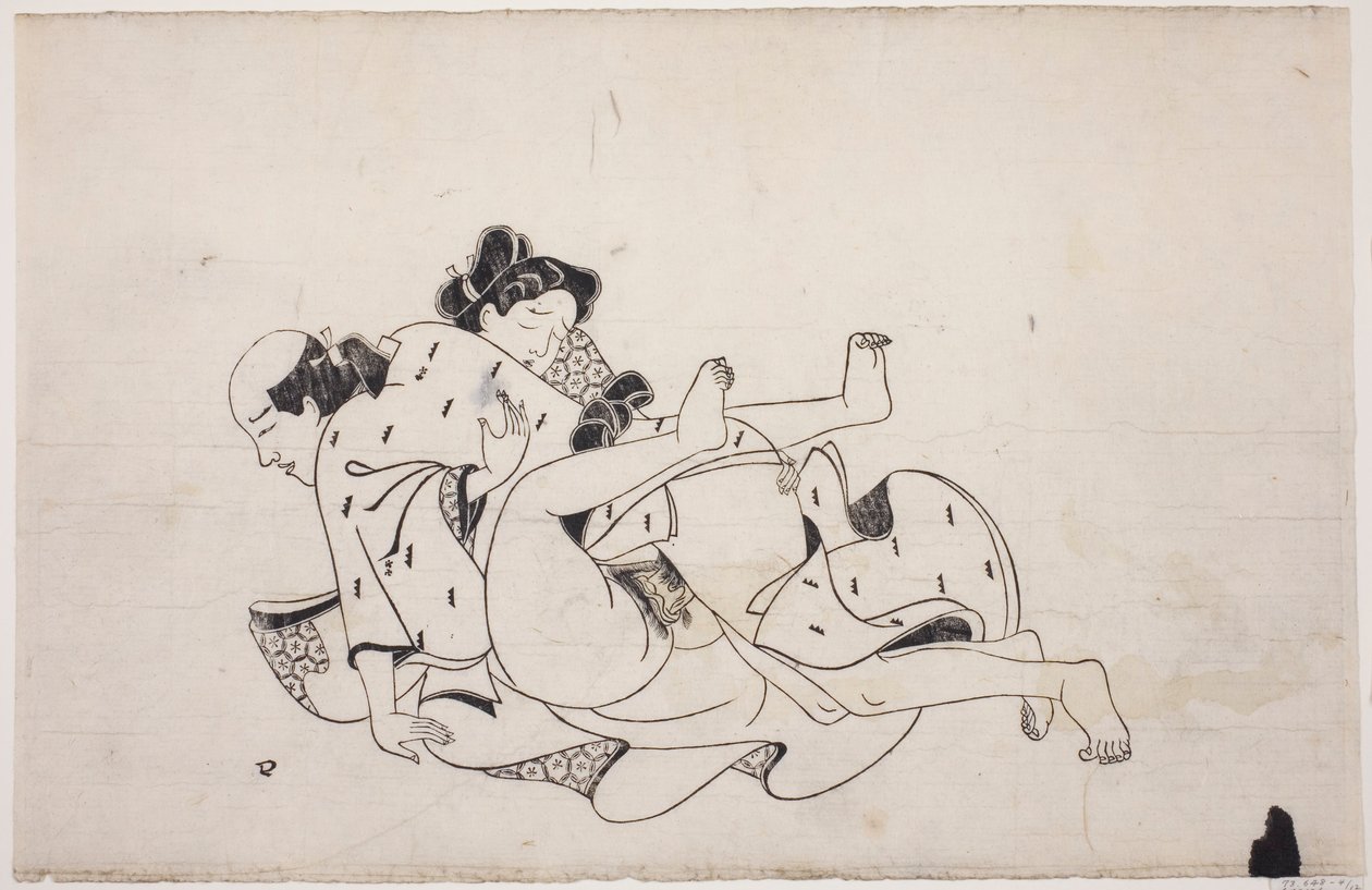 Arkusz z albumu shunga autorstwa Unknown artist